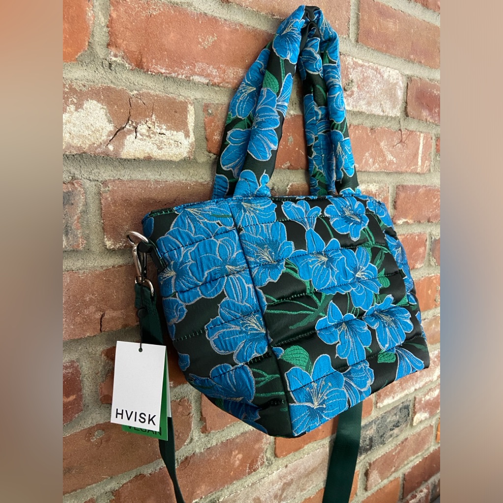 Nwt Hvisk Valley Water Flowers Crossbody Bag Purse Womens Blue Floral — image 2 of 7